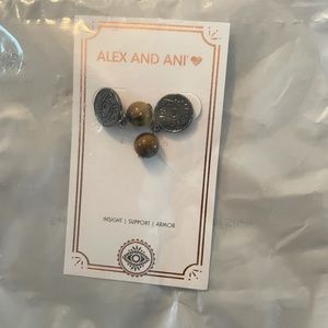 NWT Alex and Ani Evil eye earrings